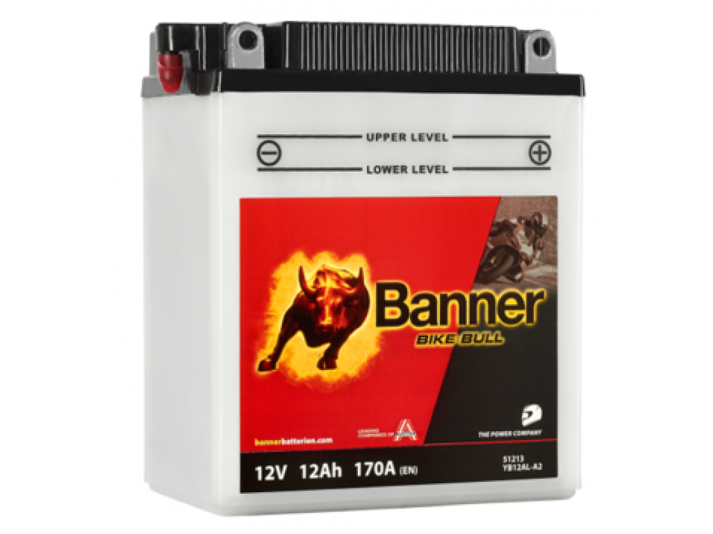 Banner Moto BIKE Bull 51213  12V 12Ah  YB12AL-A2