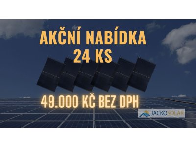 24 x fotovoltaický panel